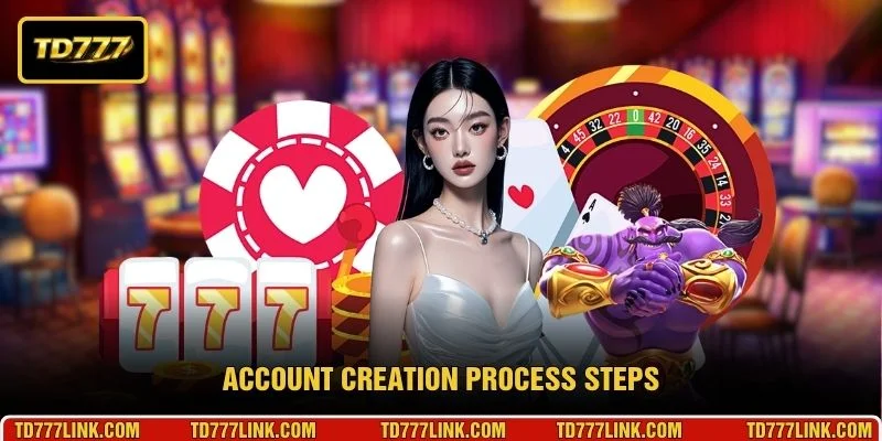 Account creation process steps