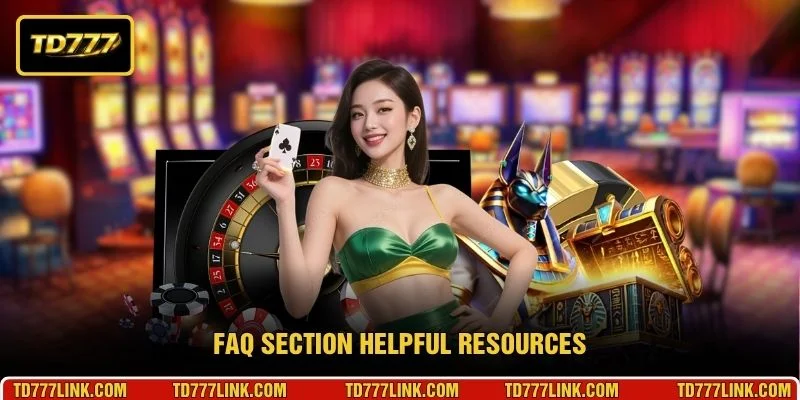 FAQ section helpful resources